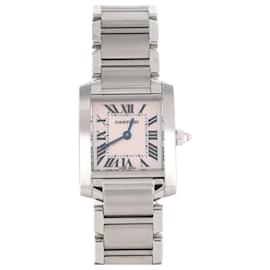 Cartier-Cartier Tank Francaise SM W51028Q3 Stainless Steel Wristwatch-Other