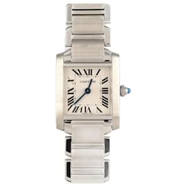 Cartier-Cartier Tank Francaise SM W51008Q3 Stainless Steel Wristwatch-Other