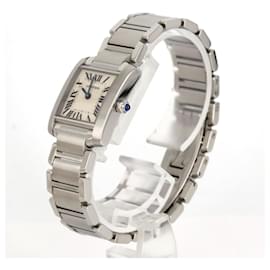 Cartier-Cartier Tank Francaise SM W51008Q3 Stainless Steel Wristwatch-Other