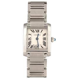 Cartier-Cartier Tank Francaise SM W51008Q3 Stainless Steel Wristwatch-Other