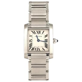 Cartier-Cartier Tank Francaise SM W51008Q3 Stainless Steel Wristwatch-Other