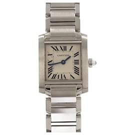 Cartier-Cartier Tank Francaise SM W51008Q3 Stainless Steel Wristwatch-Other
