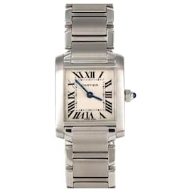 Cartier-Cartier Tank Francaise SM W51008Q3 Stainless Steel Wristwatch-Other