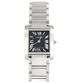 Cartier-Cartier Tank Francaise SM W51026Q3 Stainless Steel Wristwatch-Other