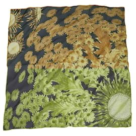 Hermès-Hermes Carre 40 FLEURS et CARLINES Handkerchief-Multiple colors