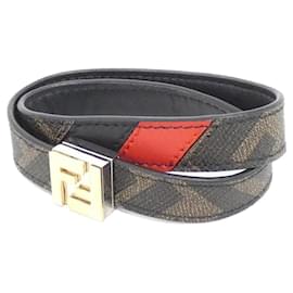 Fendi-Fendi Charm Bracelet-Brown,Red