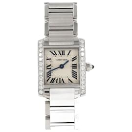 Cartier-Cartier Tank Francaise SM D W4TA0008 Stainless Steel Wristwatch-Other