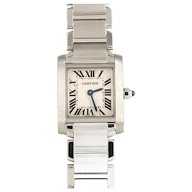 Cartier-Cartier Tank Francaise SM W51008Q3 Stainless Steel Wristwatch-Other