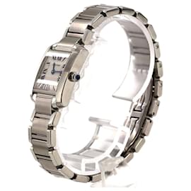 Cartier-Cartier Tank Francaise SM W51008Q3 Stainless Steel Wristwatch-Other