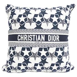 Christian Dior-Christian Dior HYP02CCP2U Cushion-White,Navy blue