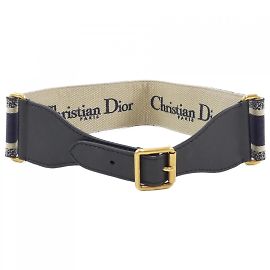 Christian Dior Navy Standard Belt Navy blue