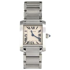 Cartier-Cartier Tank Francaise SM W51008Q3 Stainless Steel Wristwatch-Other