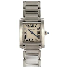 Cartier-Cartier Tank Francaise SM W51008Q3 Stainless Steel Wristwatch-Other