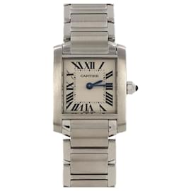 Cartier-Cartier Tank Francaise SM W51008Q3 Stainless Steel Wristwatch-Other