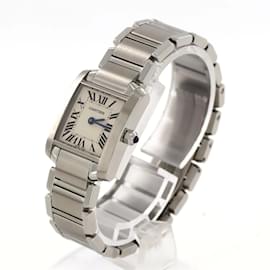 Cartier-Cartier Tank Francaise SM W51008Q3 Stainless Steel Wristwatch-Other