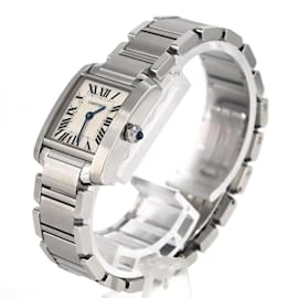 Cartier-Cartier Tank Francaise SM W51008Q3 Stainless Steel Wristwatch-Other