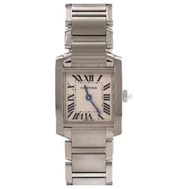 Cartier-Cartier Tank Francaise SM W51008Q3 Stainless Steel Wristwatch-Other