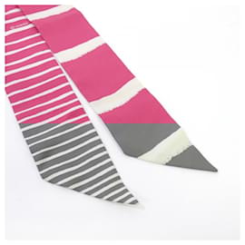 Hermès-Hermes Pink Silk Scarf-Pink