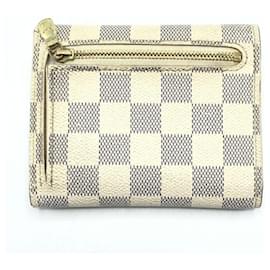 Louis Vuitton-Louis Vuitton Damier Azur Bill Wallet-White,Blue,Other