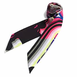 Hermès-Hermes Twilly Ceremonial Bridle Shadow BRIDES de GALA-Black,Pink,Multiple colors