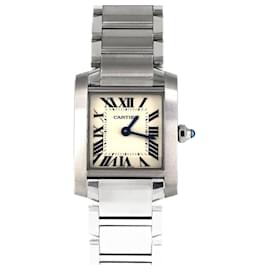 Cartier-Cartier Tank Francaise SM W51008Q3 Stainless Steel Wristwatch-Other