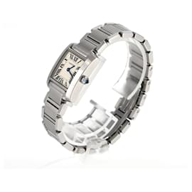 Cartier-Cartier Tank Francaise SM W51008Q3 Stainless Steel Wristwatch-Other