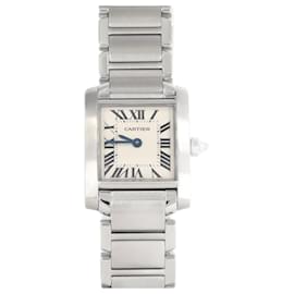 Cartier-Cartier Tank Francaise SM W51008Q3 Stainless Steel Wristwatch-Other