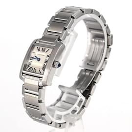 Cartier-Cartier Tank Francaise SM W51008Q3 Stainless Steel Wristwatch-Other