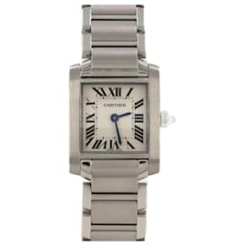 Cartier-Cartier Tank Francaise SM W51008Q3 Stainless Steel Wristwatch-Other