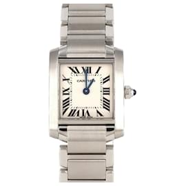 Cartier-Cartier Tank Francaise SM W51008Q3 Stainless Steel Wristwatch-Other