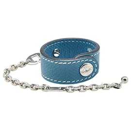 Hermès-Hermes Serie Glove Holder-Blue,Golden