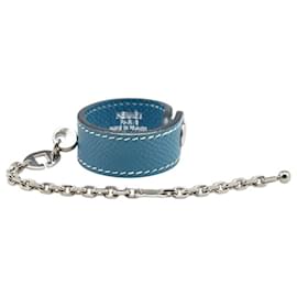 Hermès-Hermes Serie Glove Holder-Blue,Golden
