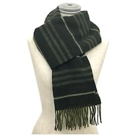 Burberry-Burberry Black Label Cashmere Stole-Black,Khaki