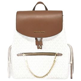 Zaino a catena Michael Kors Marrone Crudo
