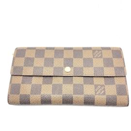 Louis Vuitton-Louis Vuitton Damier Ebene Bill Wallet-Blue,Damier ebene