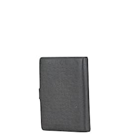 Louis Vuitton-Louis Vuitton Taiga Agenda PM Notebook Cover-Black,Grey