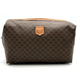 Céline-Celine Pouch Makeup Clutch Bag-Brown