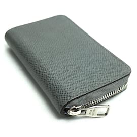 Louis Vuitton-Louis Vuitton Taiga Gray Coin Purse-Brown