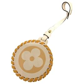 Louis Vuitton-Louis Vuitton Monogram Empreinte On the Go Beige Bag Charm Keychain-Beige