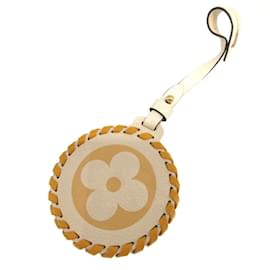 Louis Vuitton-Louis Vuitton Monogram Empreinte On the Go Beige Bag Charm Keychain-Beige