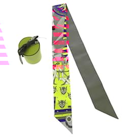 Hermès-Foulard en soie Hermès Twilly Plumetis-Autre