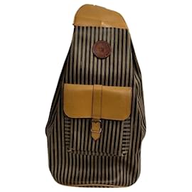 Fendi-Sac à épaule Fendi Pequin-Marron,Noir,Kaki