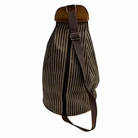 Fendi-Sac à épaule Fendi Pequin-Marron,Noir,Kaki