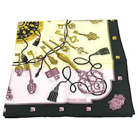 Hermès-Hermes Carré 90 Silk Scarf in Pink-Pink