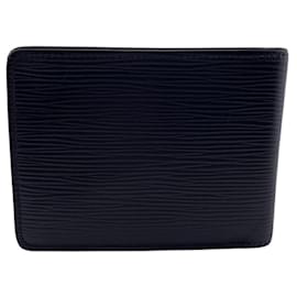 Louis Vuitton-Louis Vuitton Epi Bi-fold Wallet in Navy-Navy blue