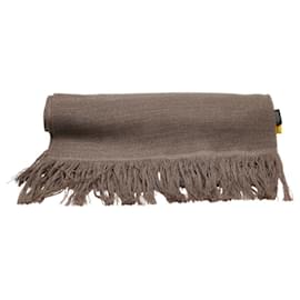 Fendi-Fendi Brown Wool Stole-Brown