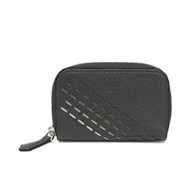 Fendi-Fendi Selleria Round Zipper Coin Case-Brown