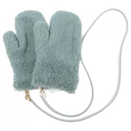 Max Mara-Max Mara Blue Warm Gloves-Blue