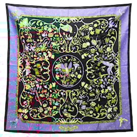 Hermès-Hermes Carré 90 PIERRES d' ORIENT et OCCIDENT Scarf-Black,Multiple colors