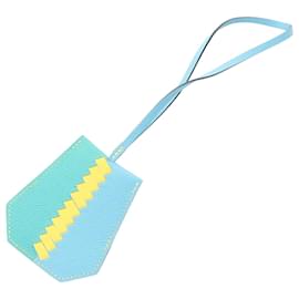 Hermès-Hermes Crochet Cle Trace Handbag Charm-Blue,Green,Yellow